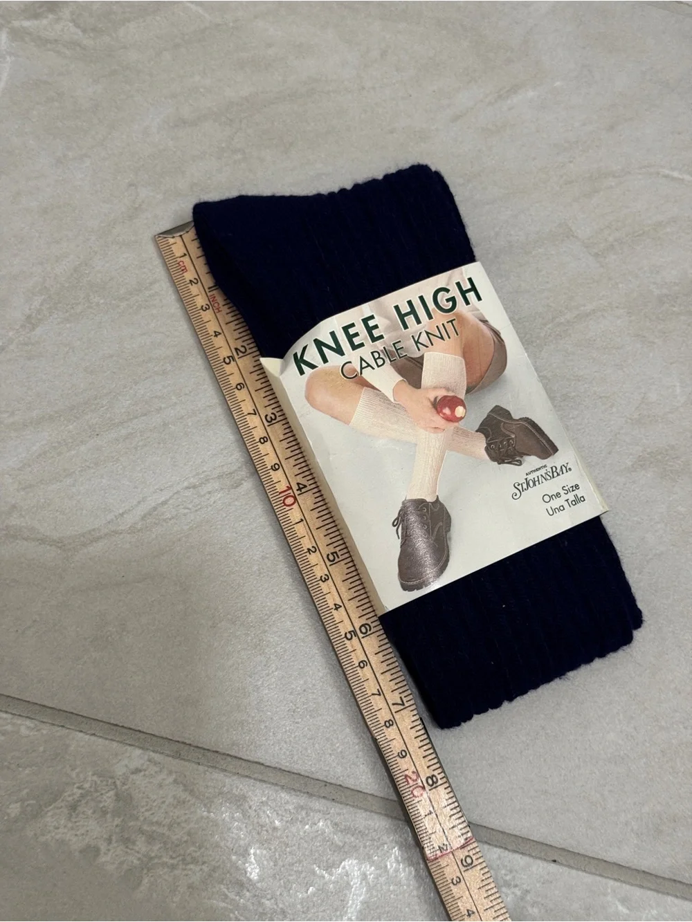 Vintage Knee High Cable Knit Socks Indie Preppy